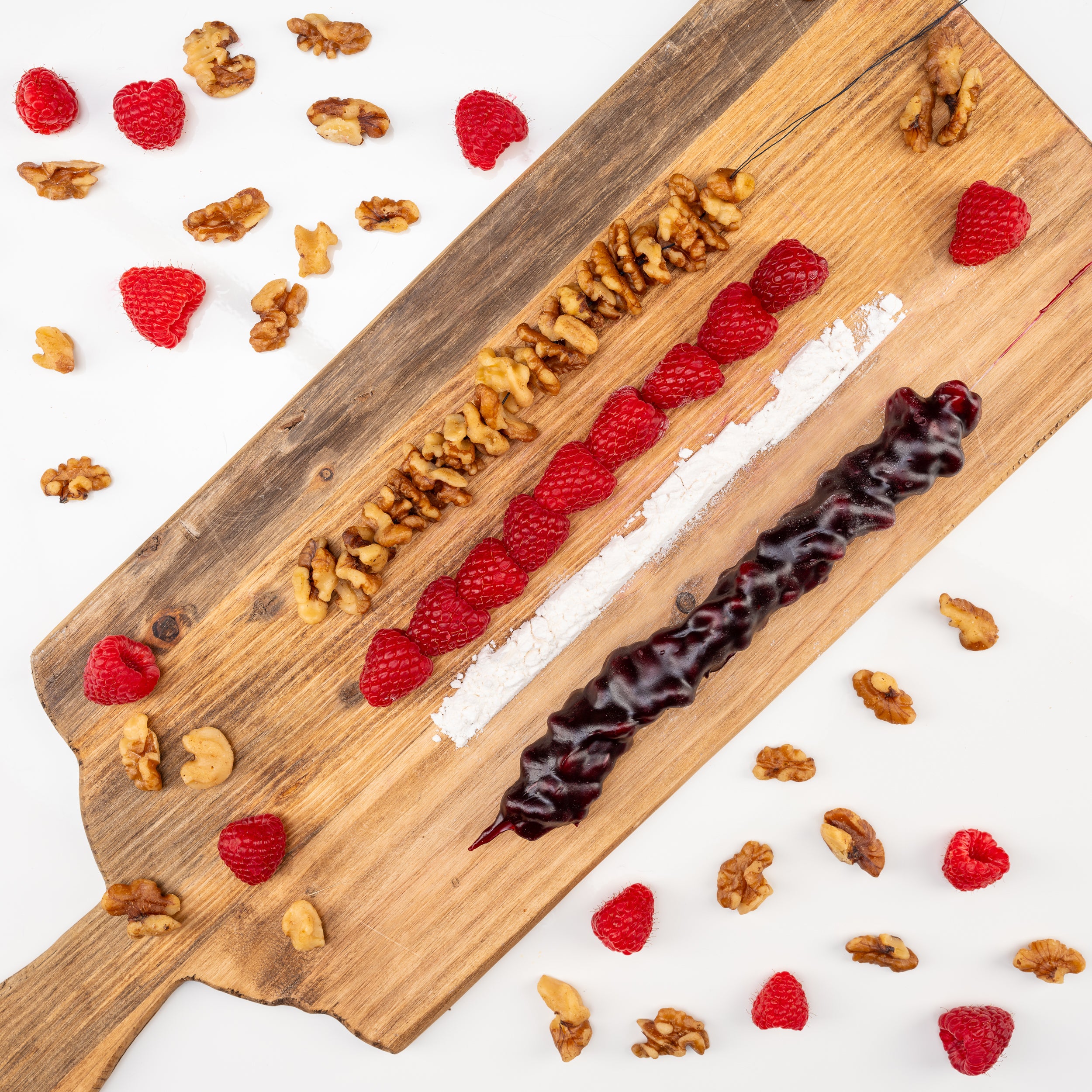 Raspberry Chella Churchkhela – Chella FruityNuts™ Snacks