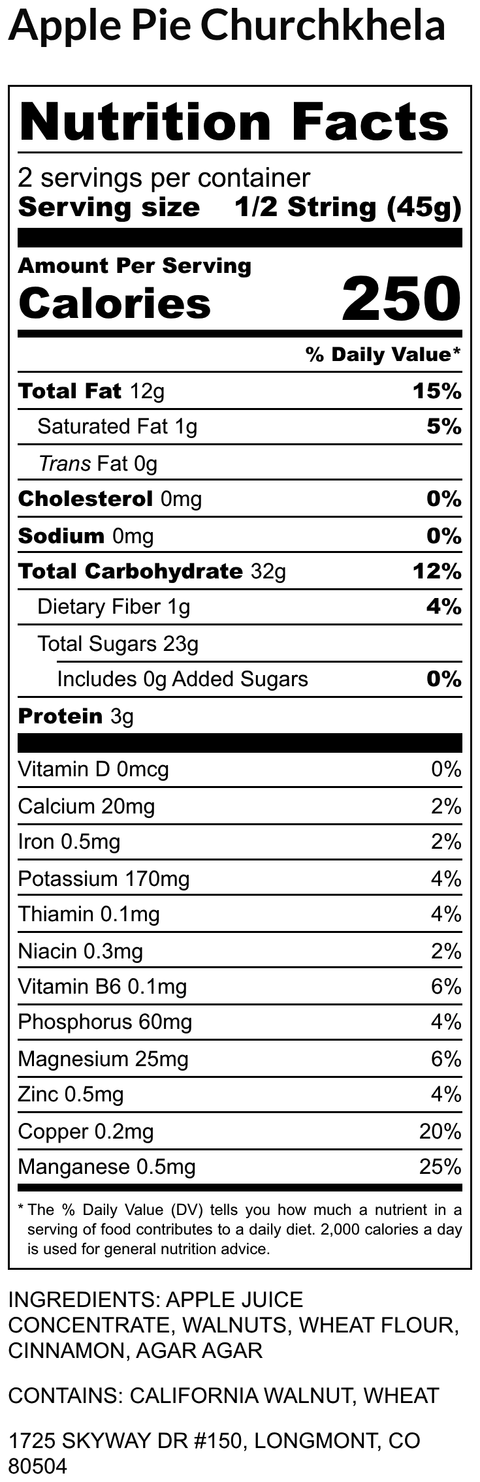 Apple Pie Chella Churchkhela