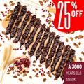 Pomegranate Walnut Chella Churchkhela with 25% discount, a 3000-year-old snack.